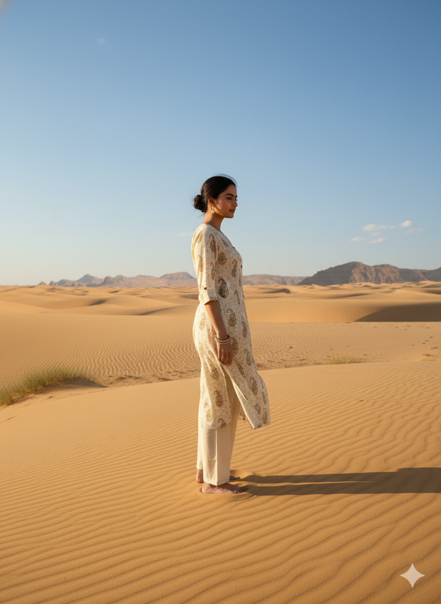 PAISLEY PRINTED FLEX COTTON PAIR