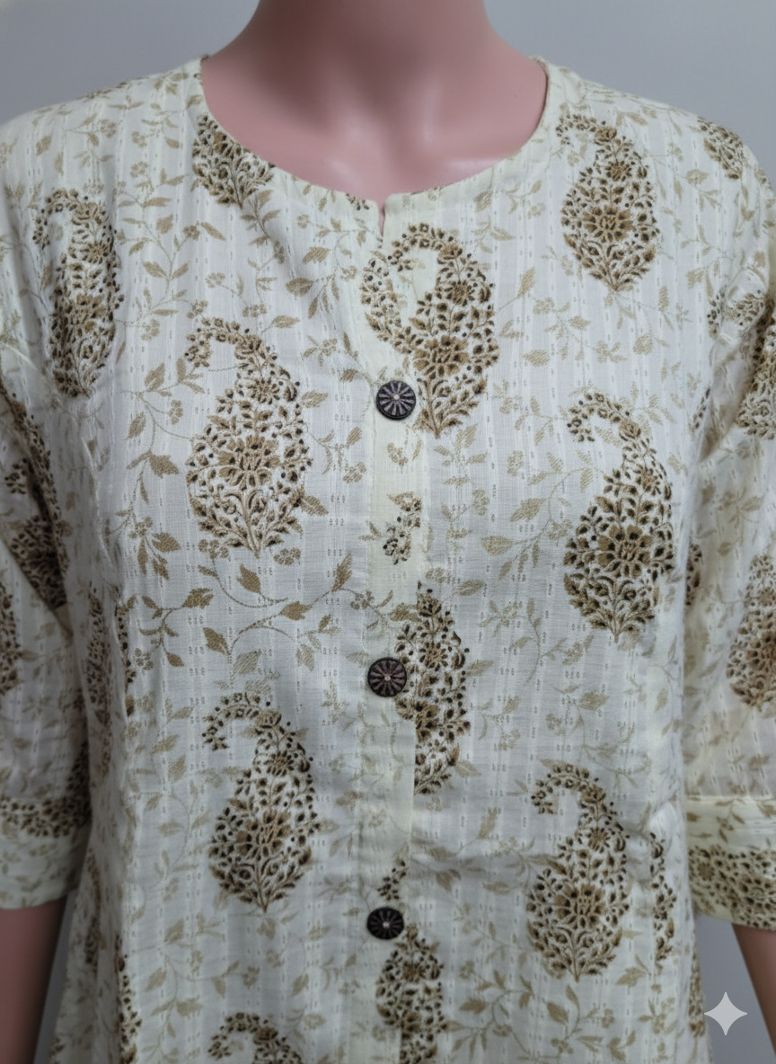 PAISLEY PRINTED FLEX COTTON PAIR