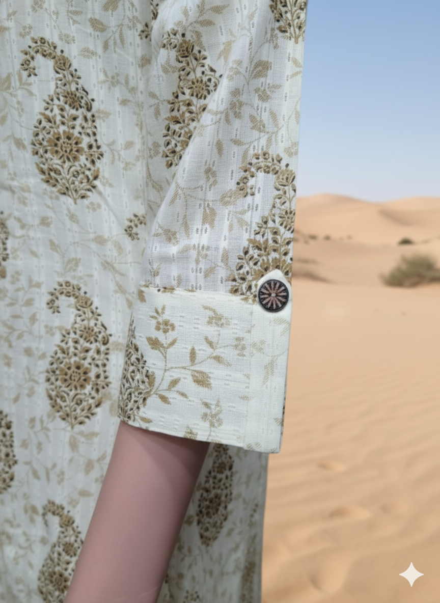 PAISLEY PRINTED FLEX COTTON PAIR