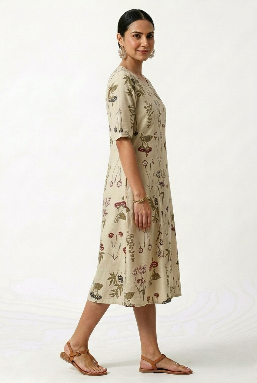 FLEX FLORAL FROCK