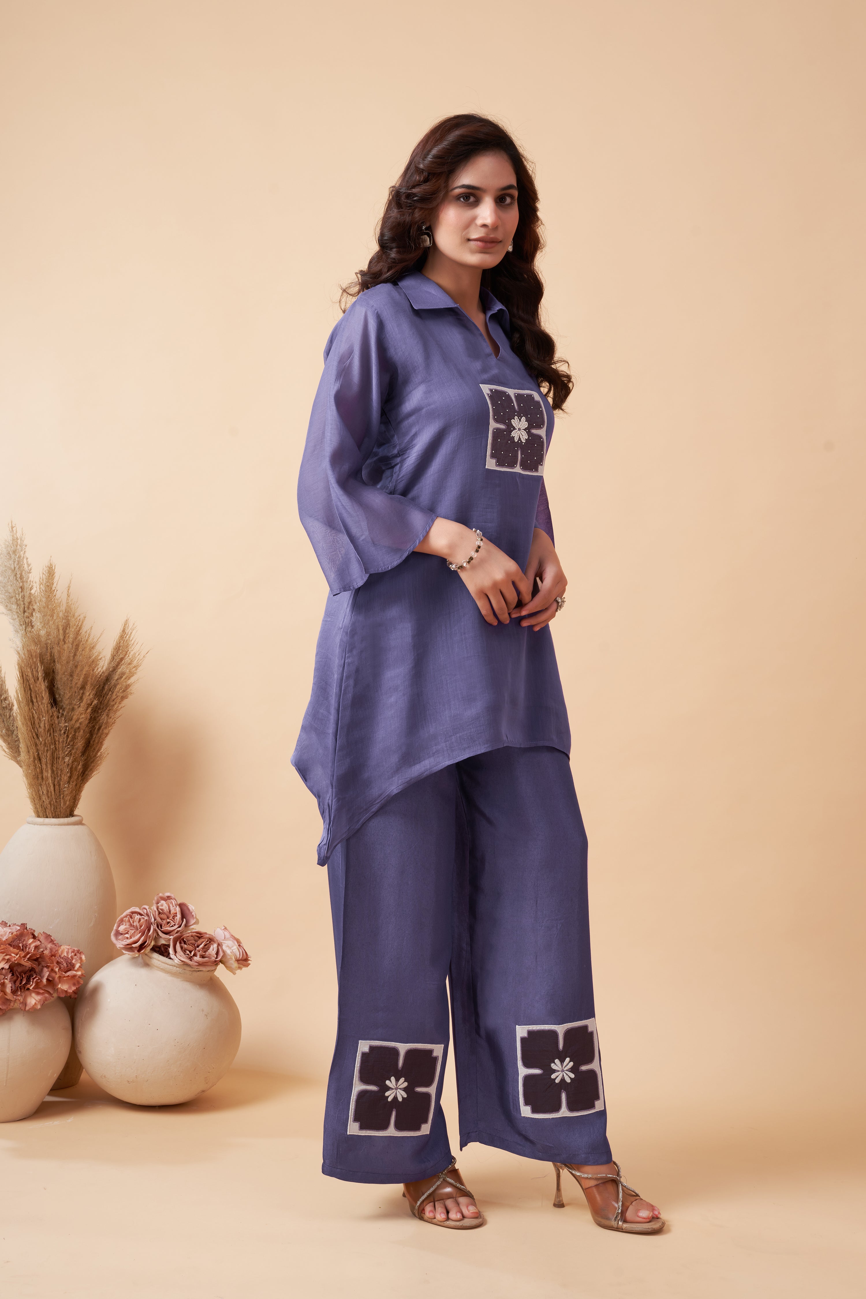 LIGHTLY PURPLED CO-ORD SET