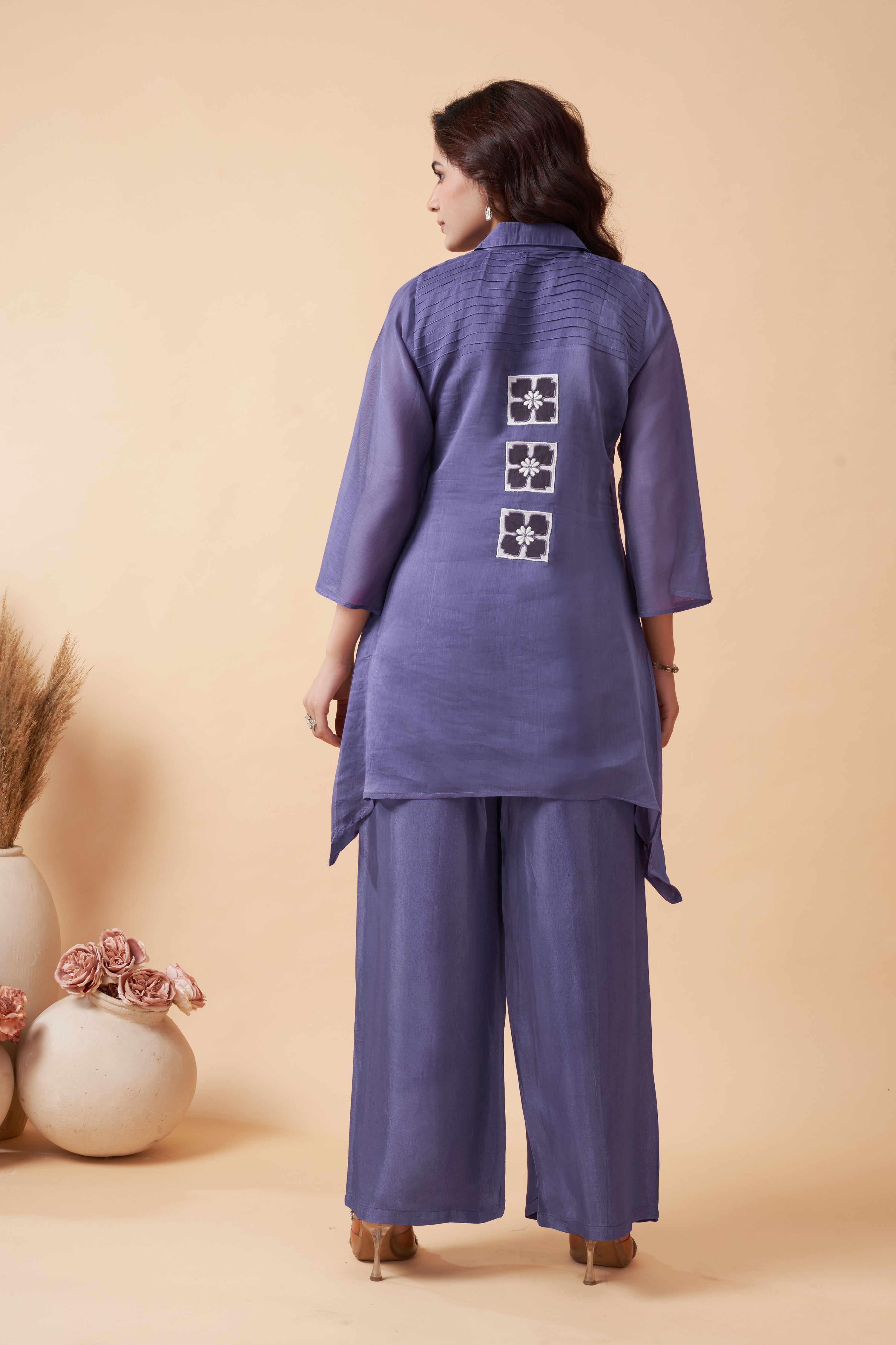 LIGHTLY PURPLED CO-ORD SET