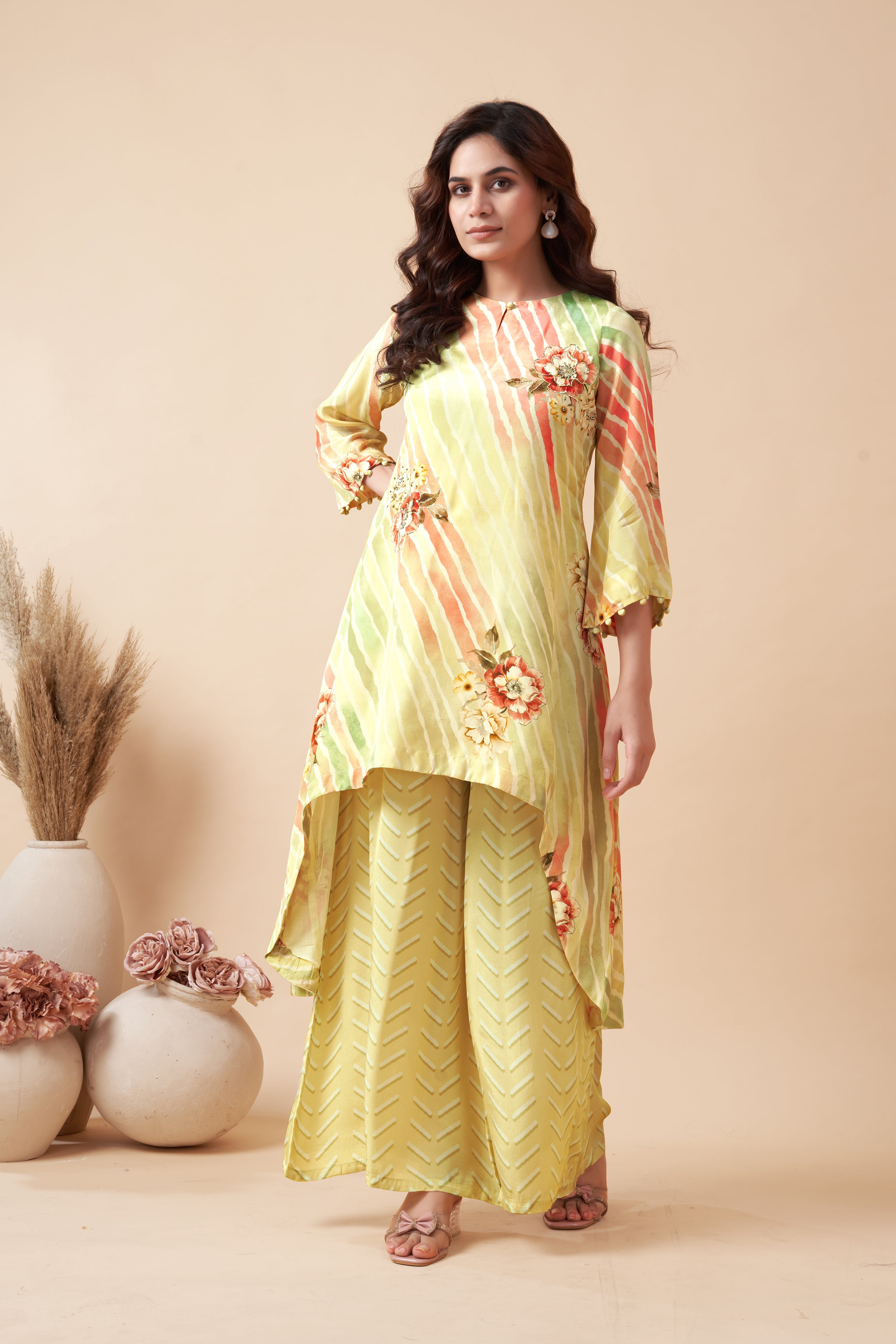 LAHERIYA PRINTED PALAZZO PAIR