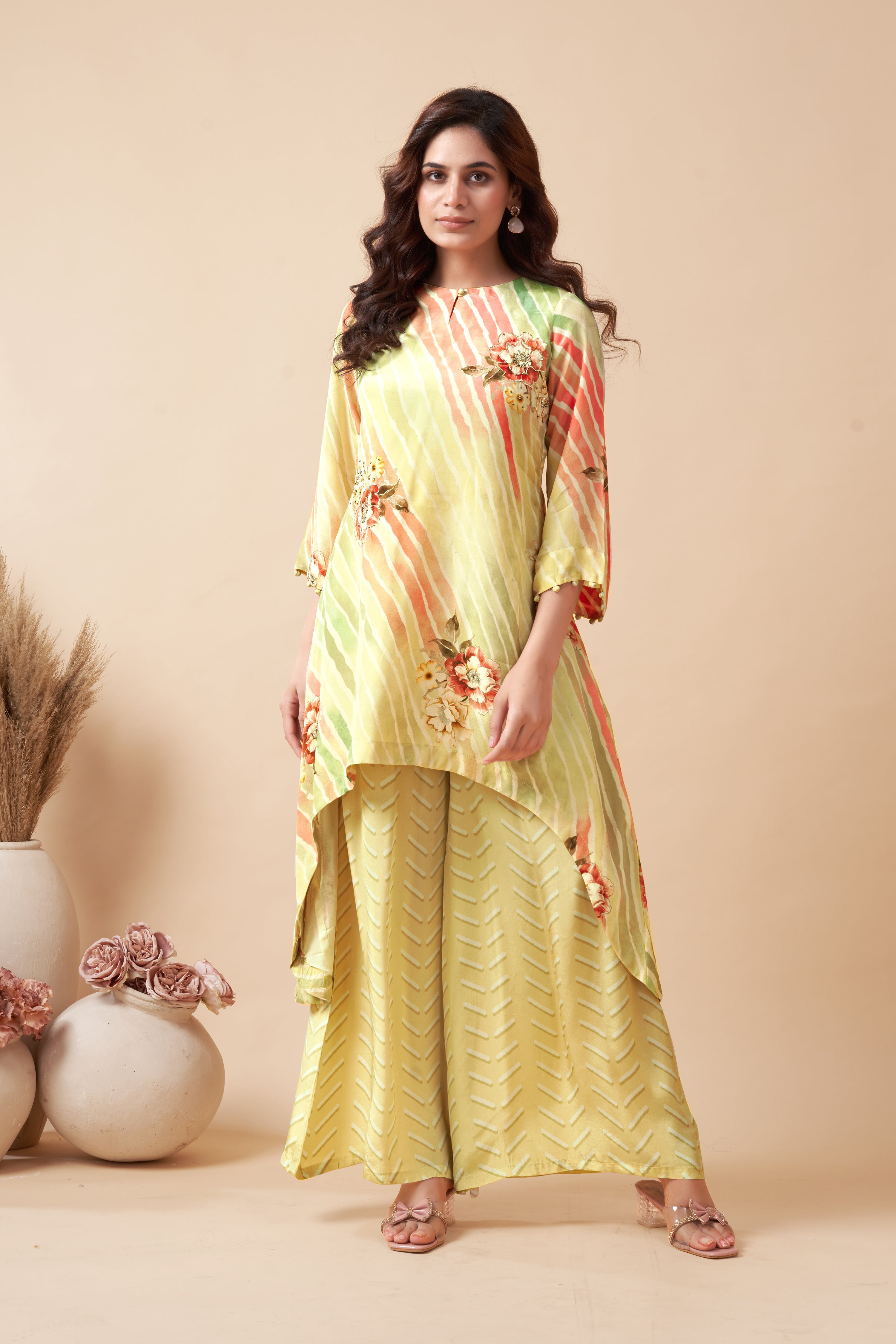 LAHERIYA PRINTED PALAZZO PAIR