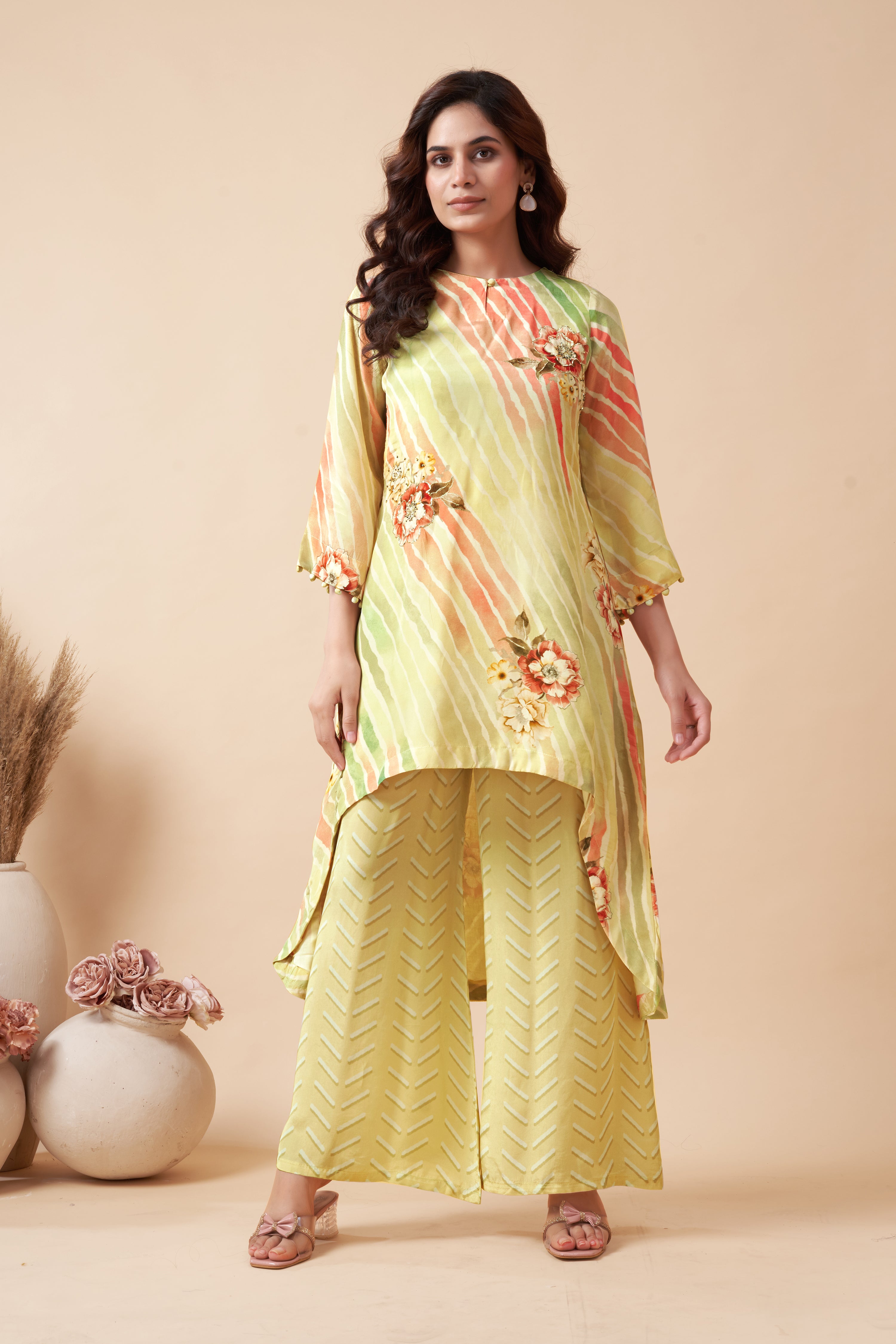 LAHERIYA PRINTED PALAZZO PAIR