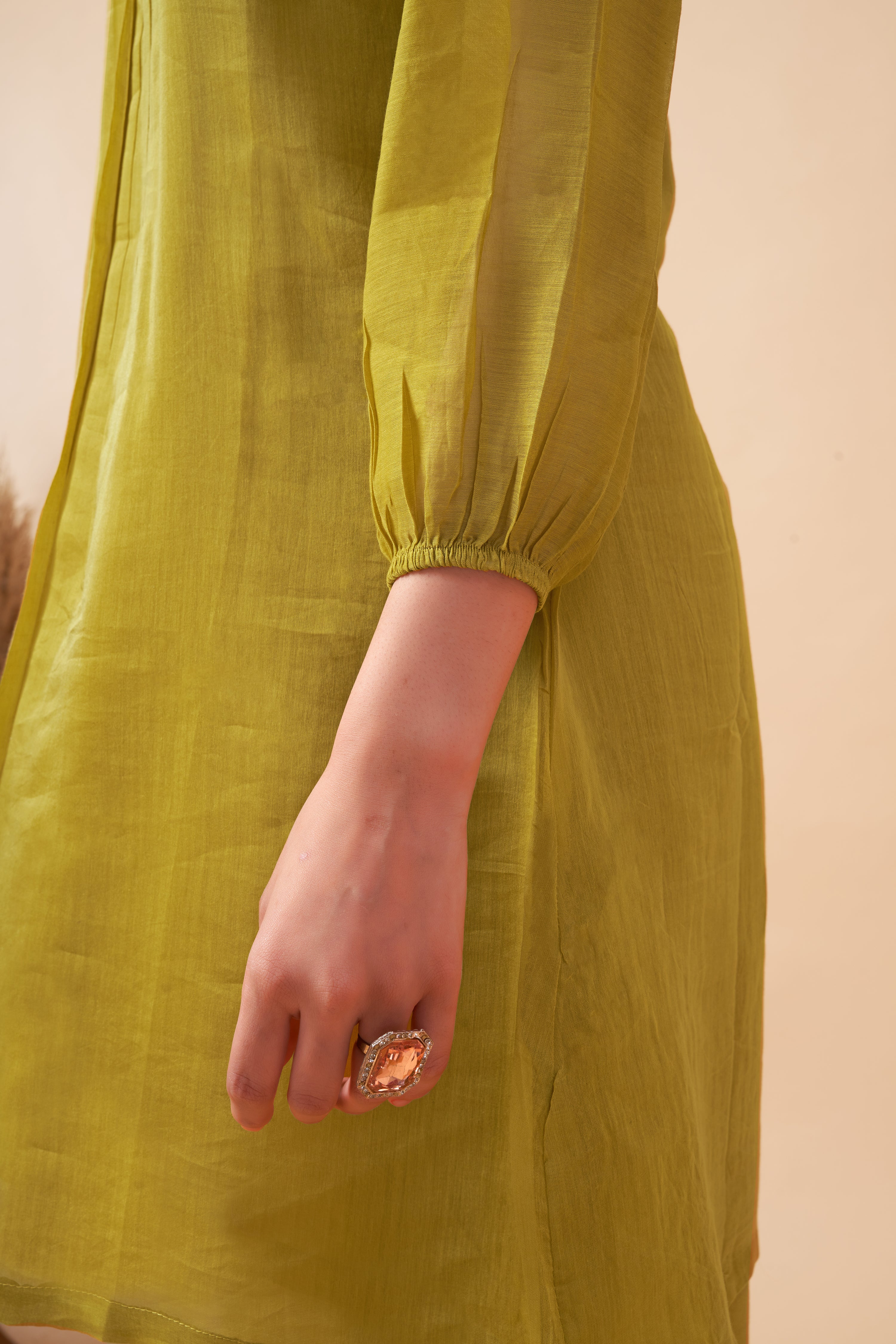 MUSTARD V NECK CO-ORD SET