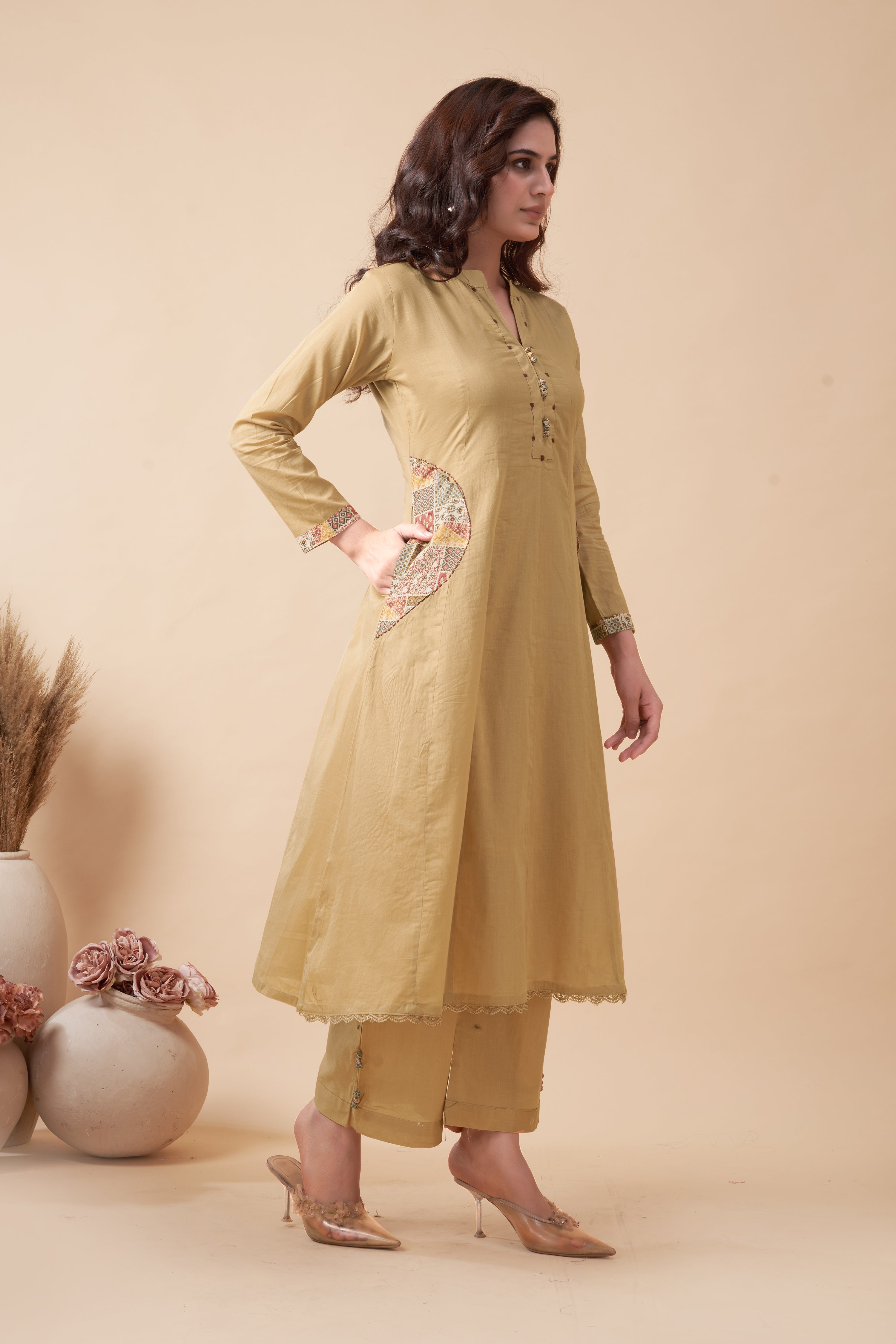 COTTON ANARKALI
