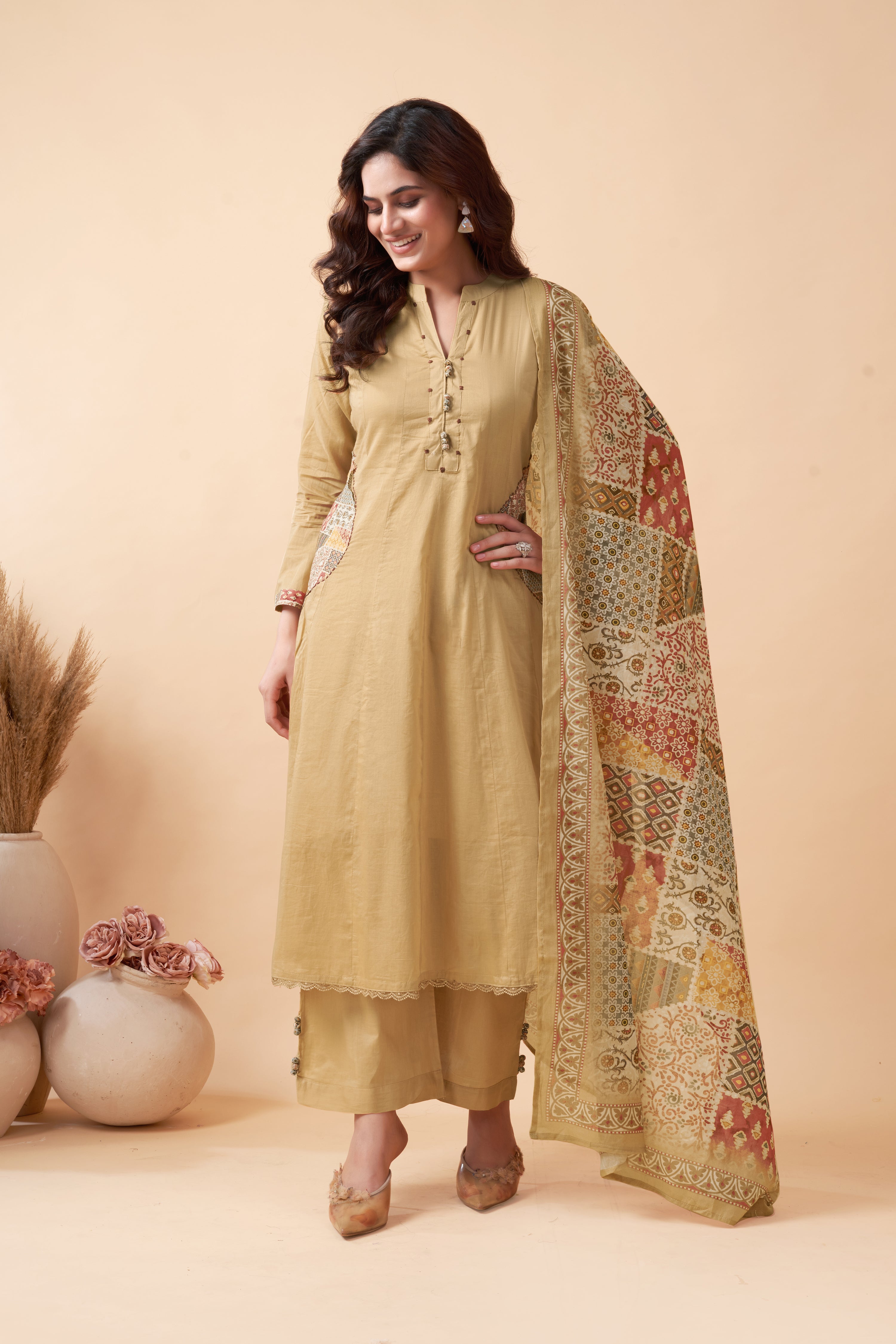 COTTON ANARKALI