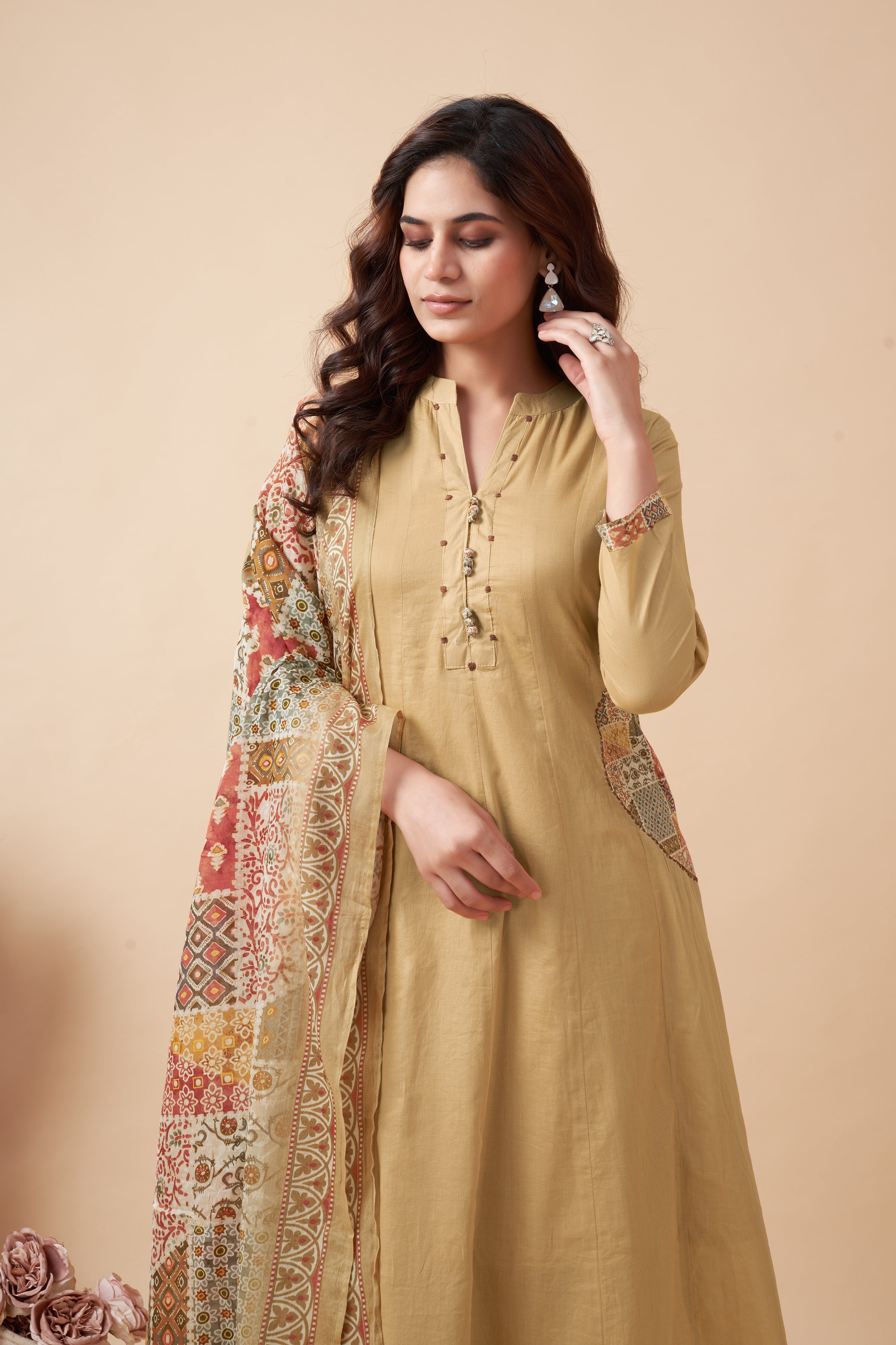 COTTON ANARKALI