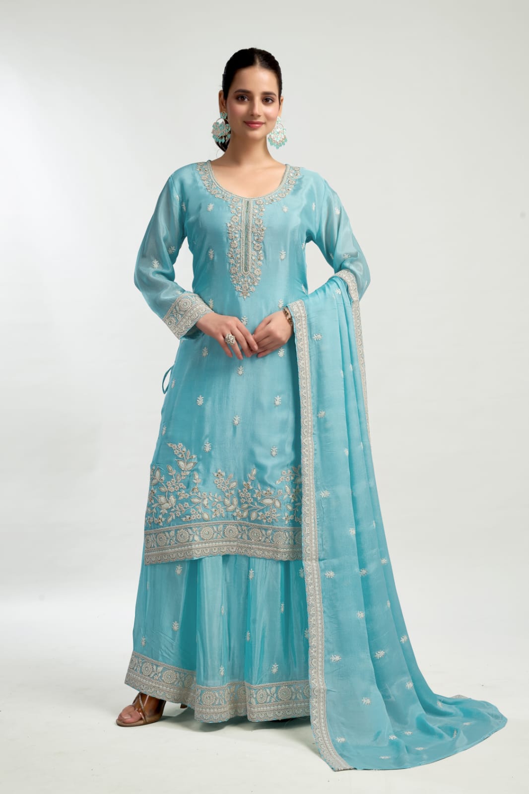 OCEAN BLUE PALAZZO SET