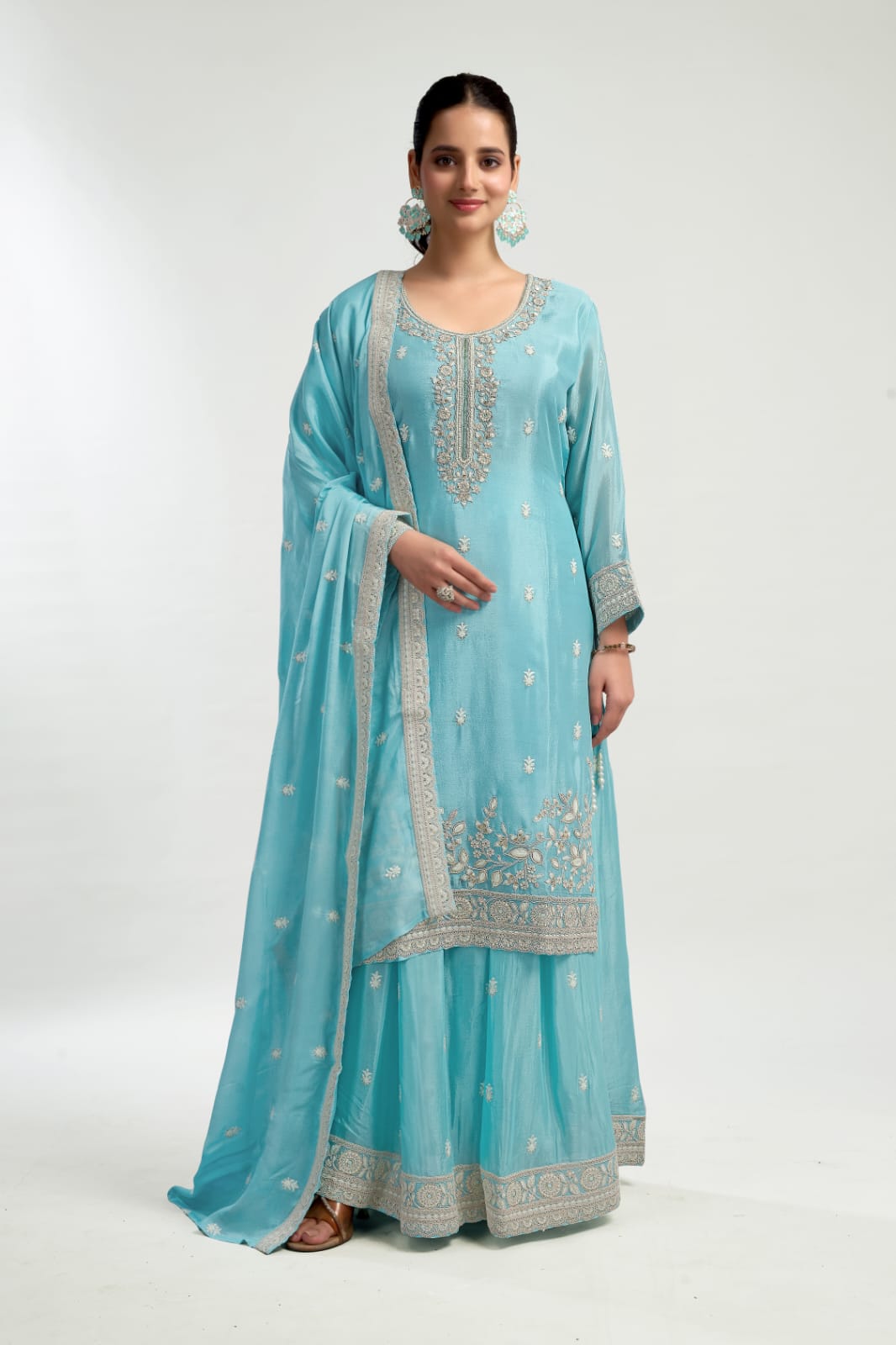 OCEAN BLUE PALAZZO SET