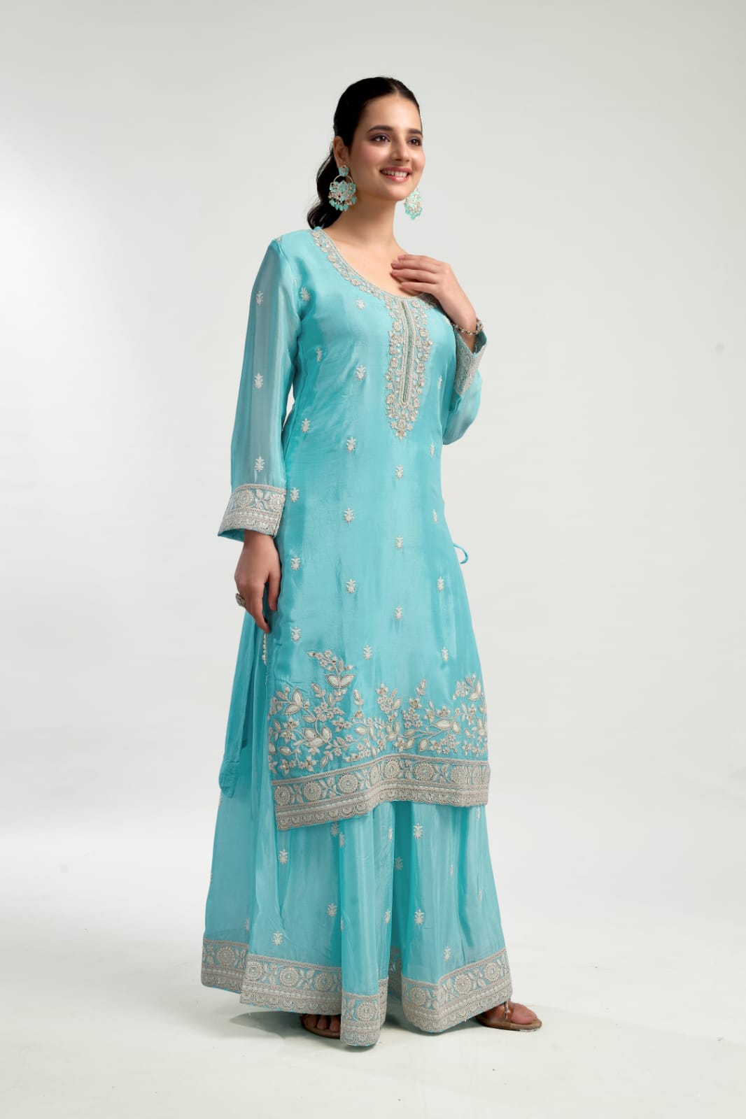 OCEAN BLUE PALAZZO SET