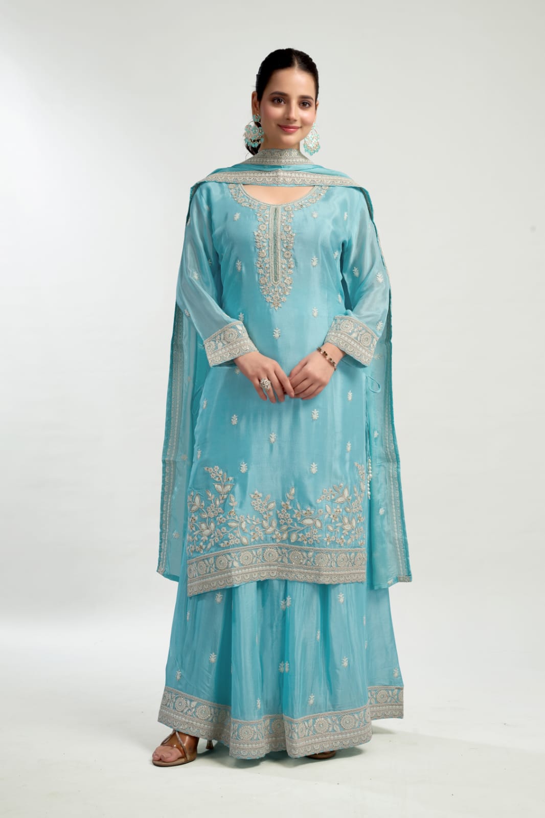 OCEAN BLUE PALAZZO SET