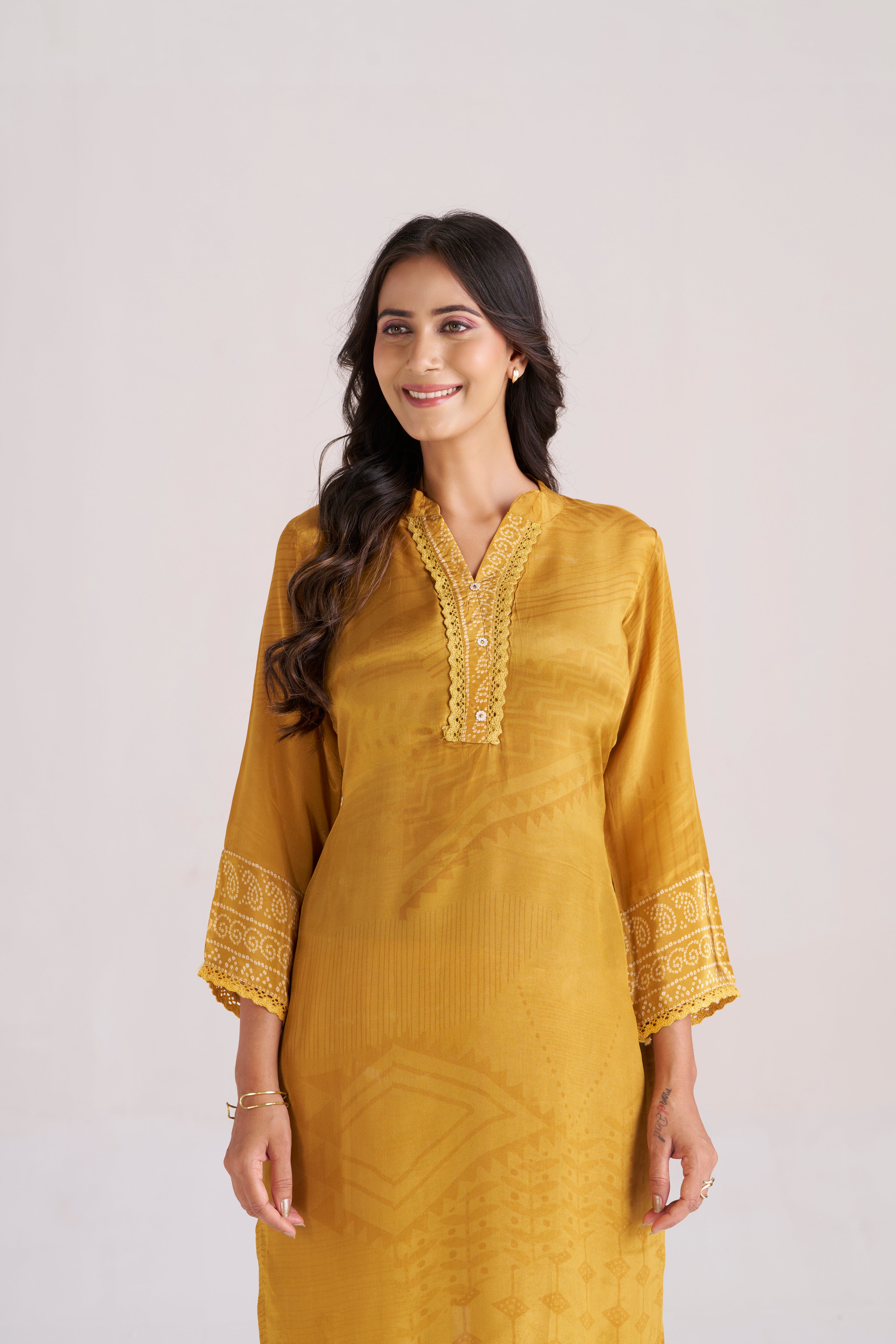 MUSTARAD YELLOW ETHNIC CO-ORD SET