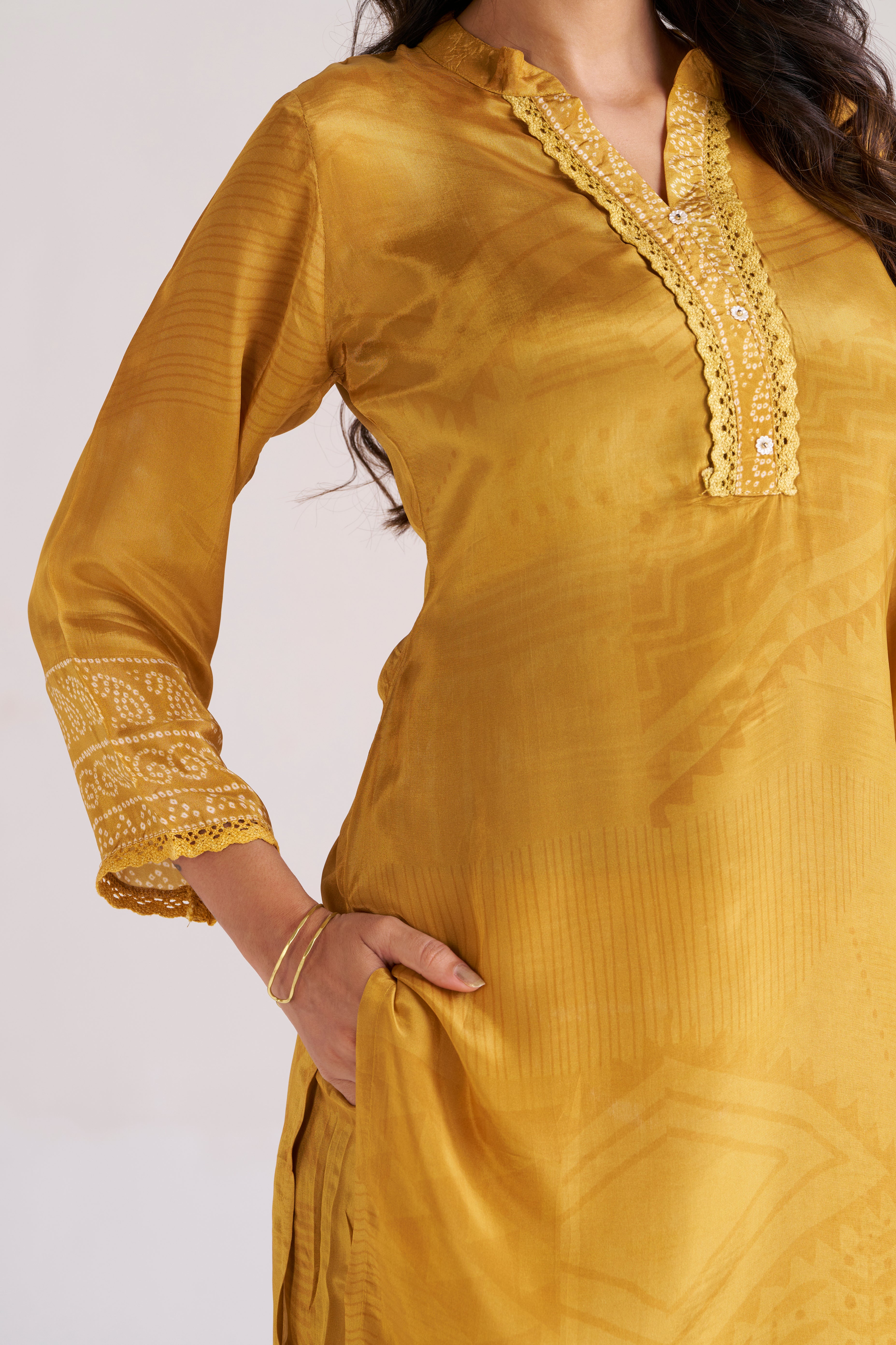 MUSTARAD YELLOW ETHNIC CO-ORD SET