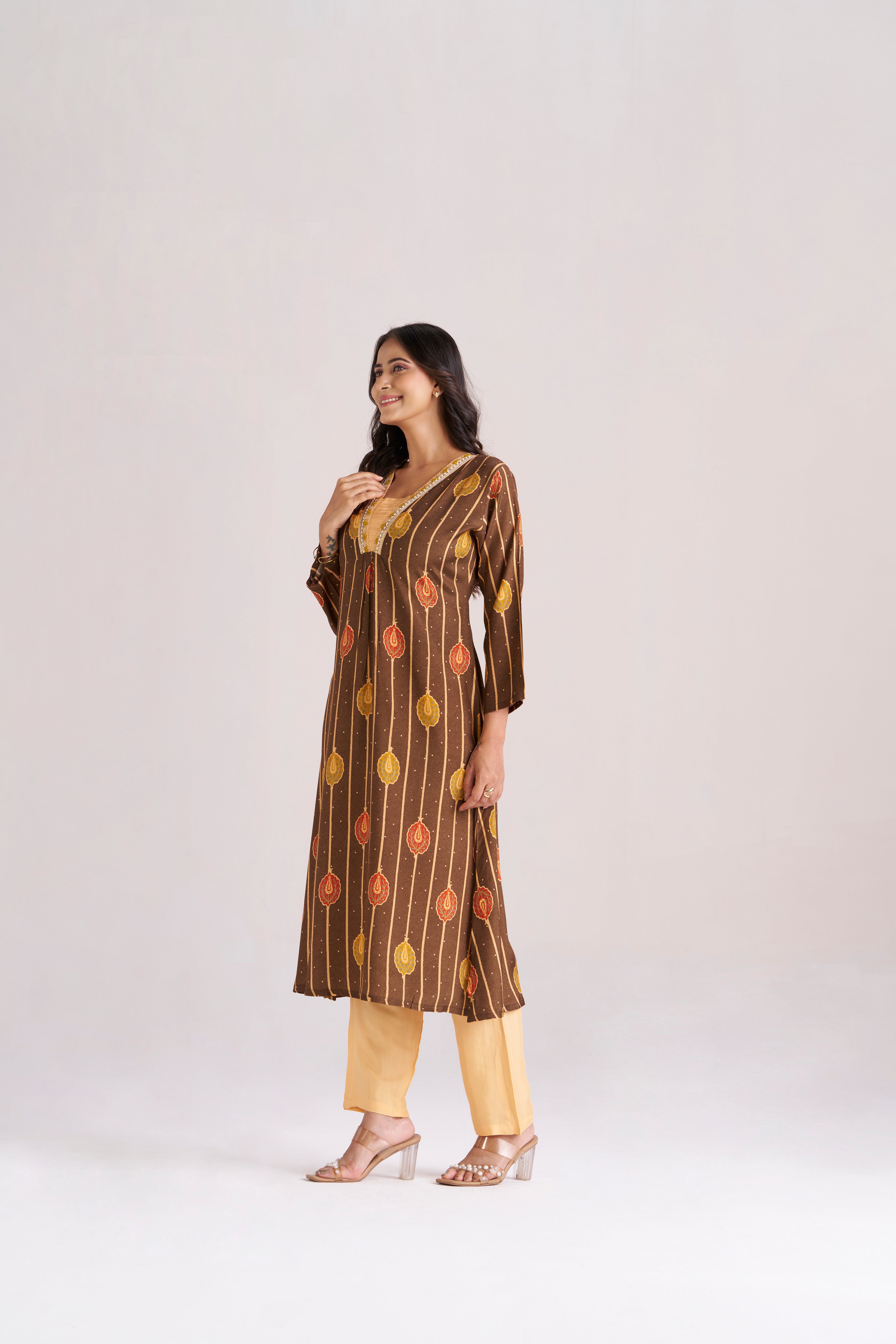 DIGITAL CRAPE IN LINING & LEAF