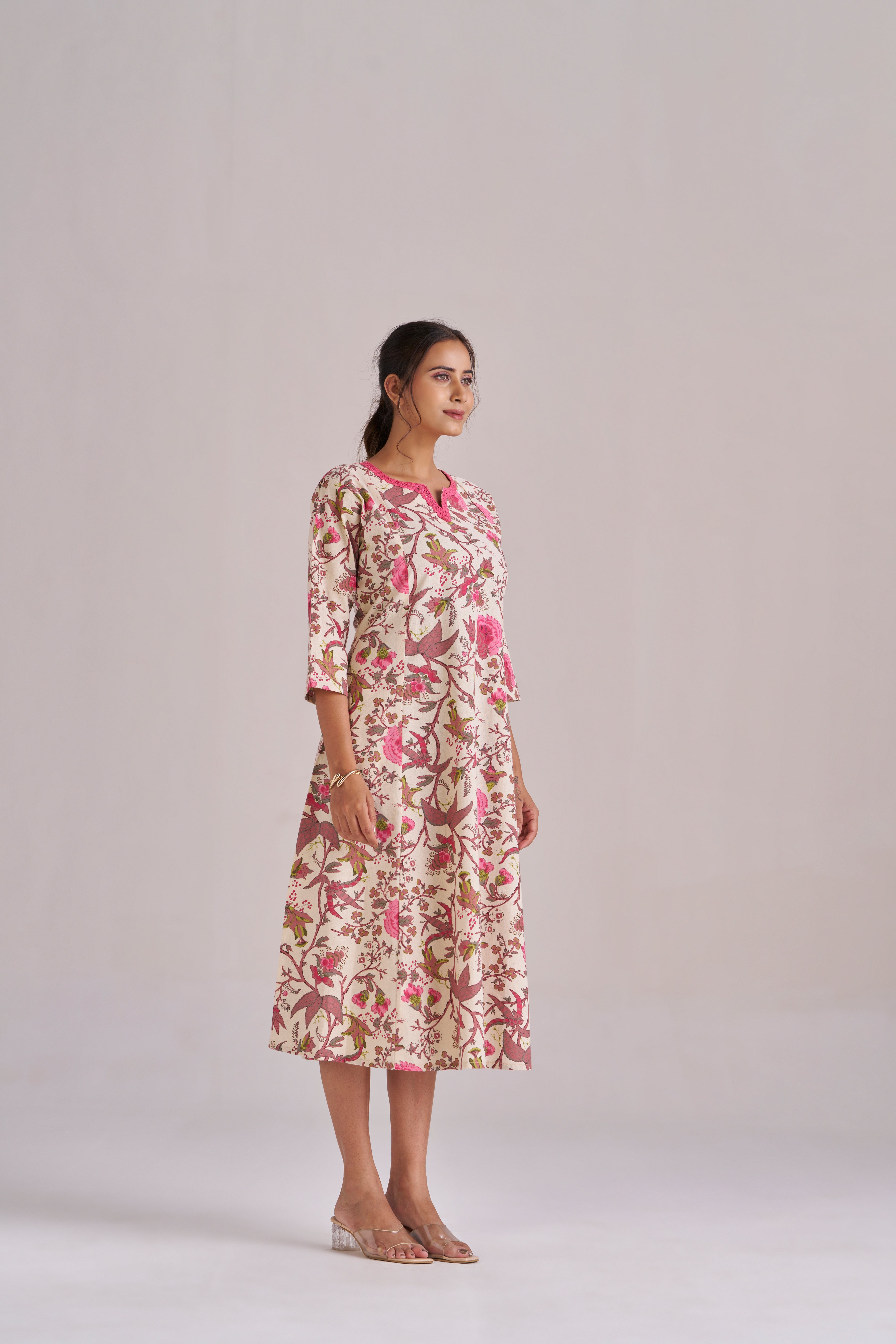 FLEX BOTANICAL MIDI DRESS