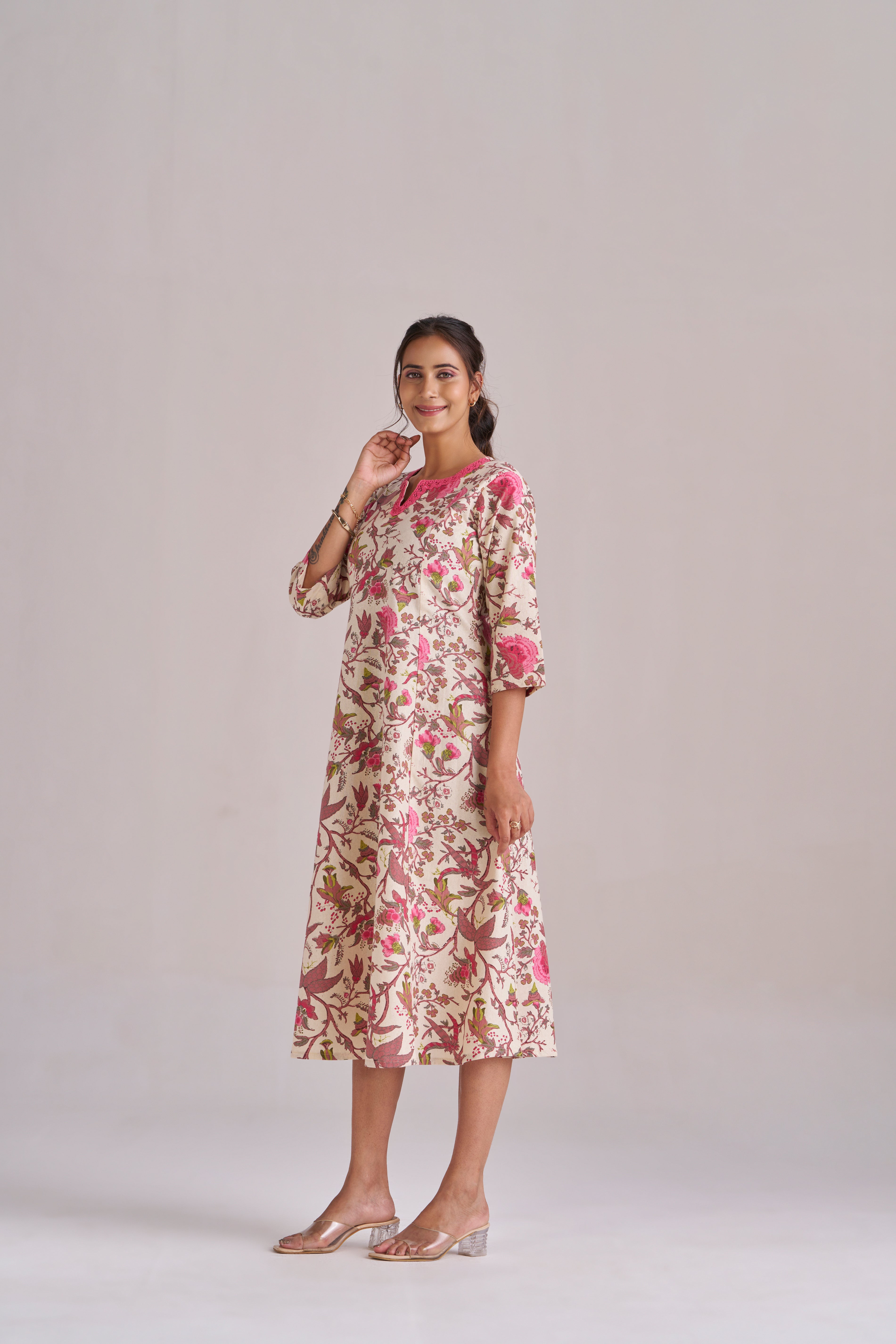 FLEX BOTANICAL MIDI DRESS