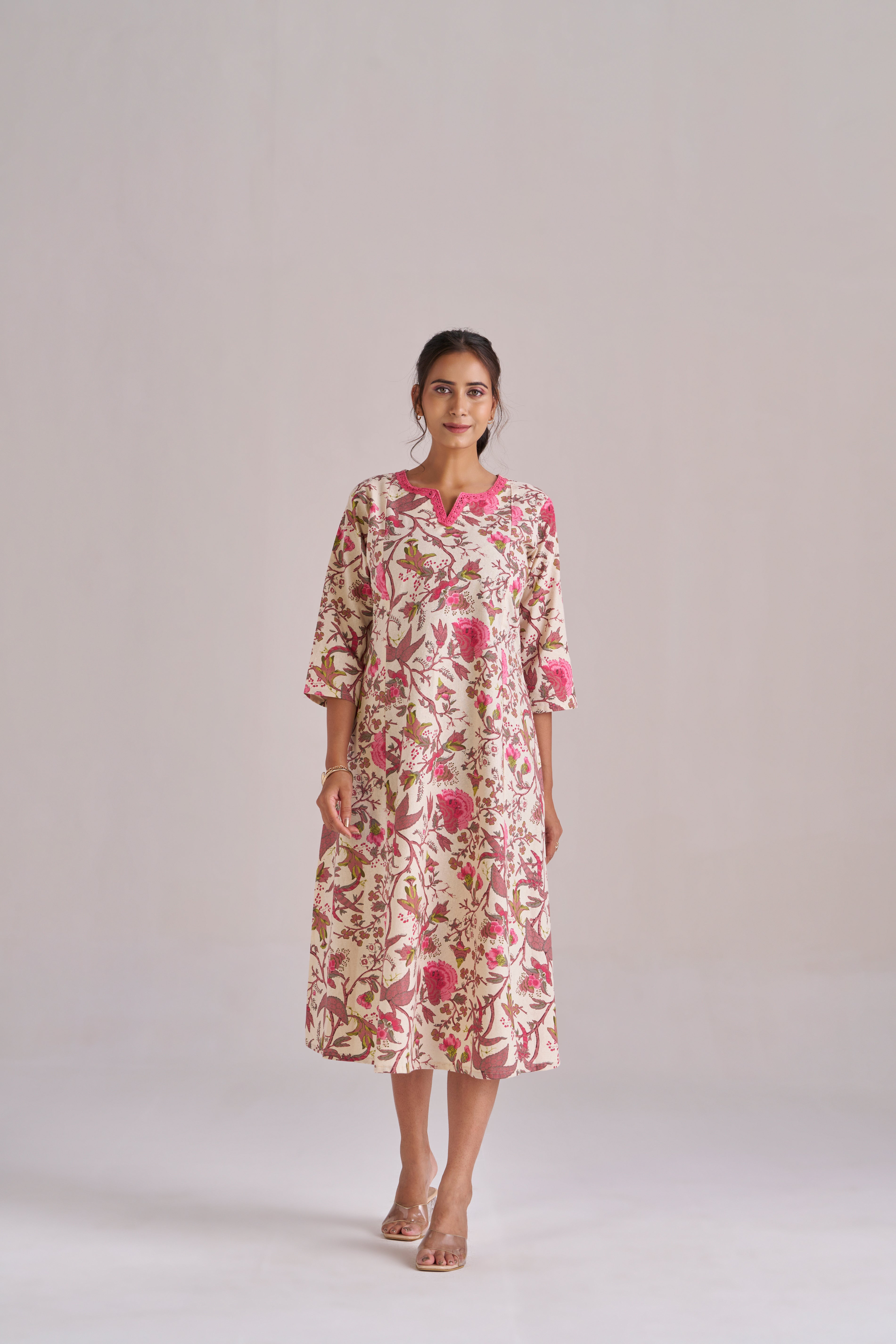 FLEX BOTANICAL MIDI DRESS